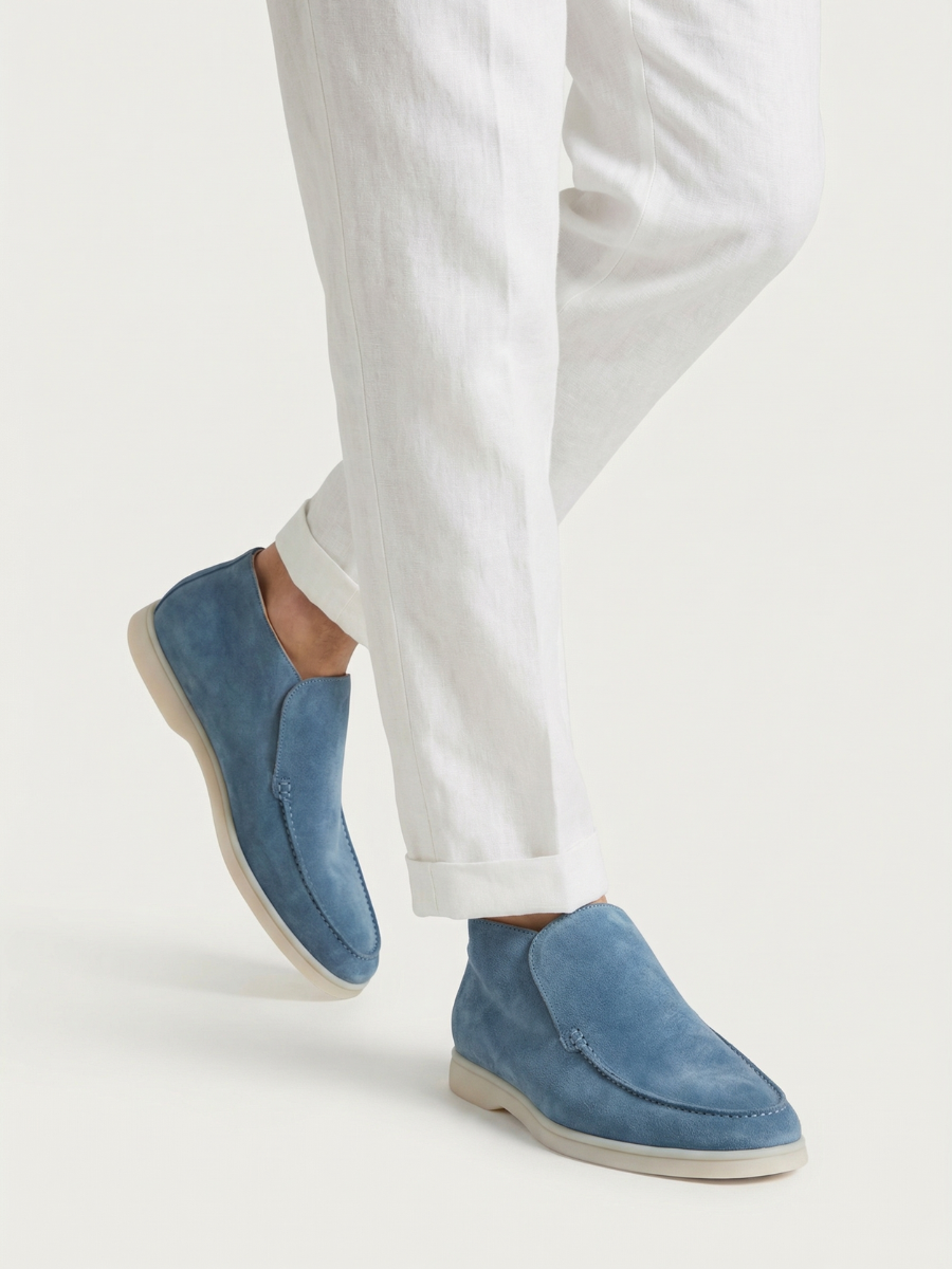 Saphirblauer City-Loafer