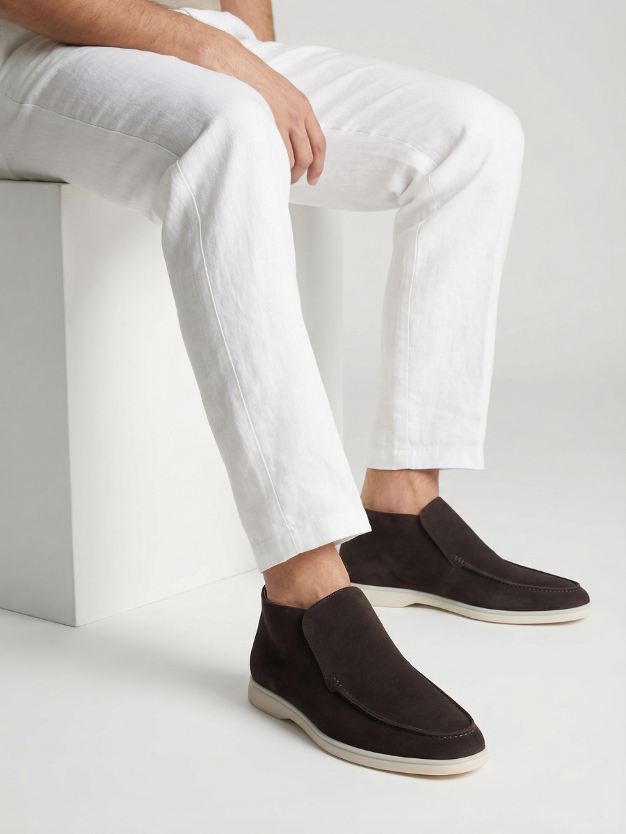 Warmer grauer City-Loafer