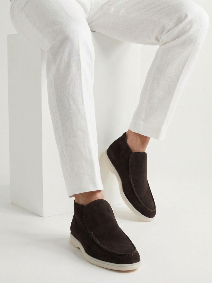 Warmer grauer City-Loafer