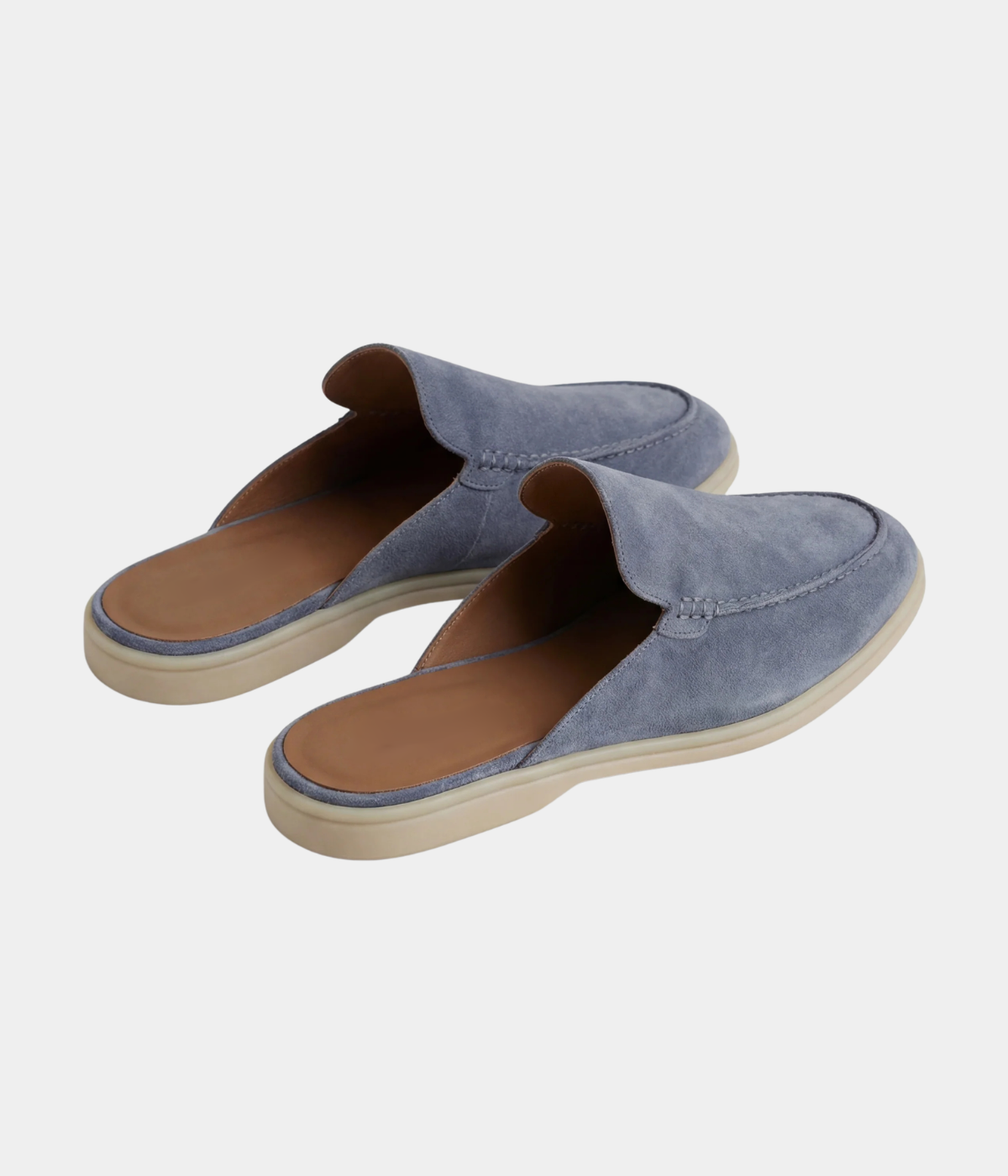 Babyblaue Positano-Pantolette