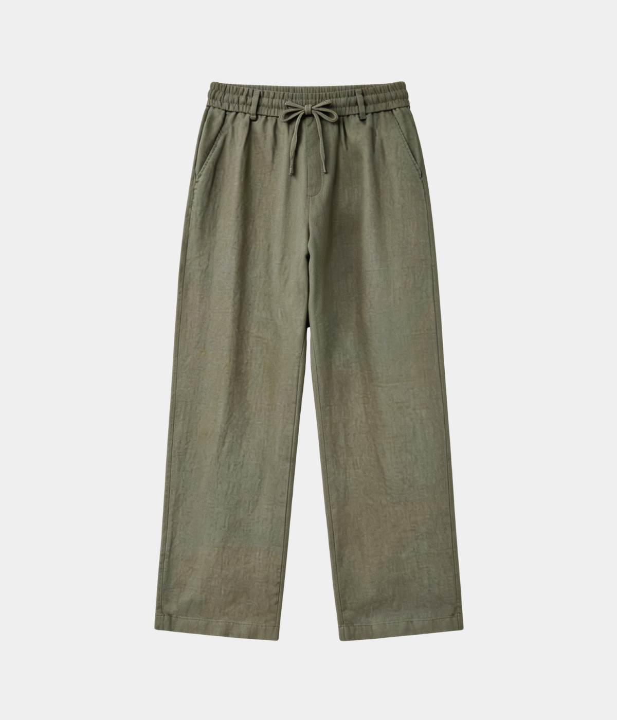 Pantaloni di lino color oliva