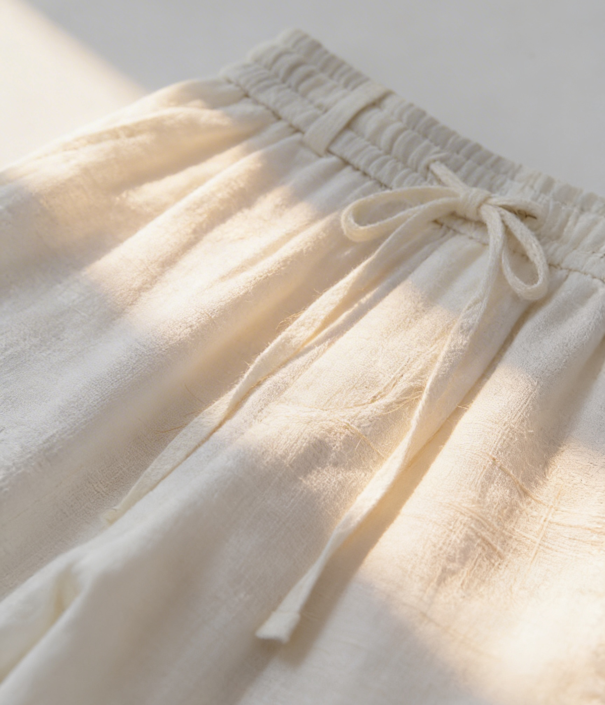 Pantaloni di lino bianchi