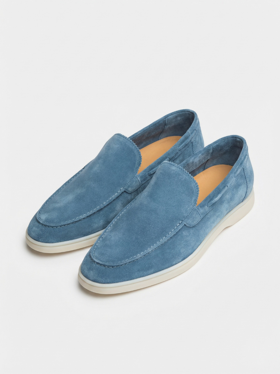 Mocassini da yacht blu zaffiro