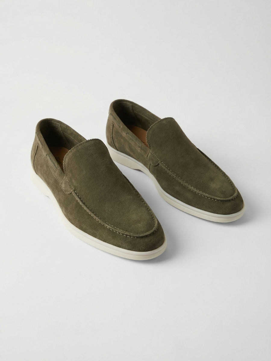 Mocassini da barca Olive