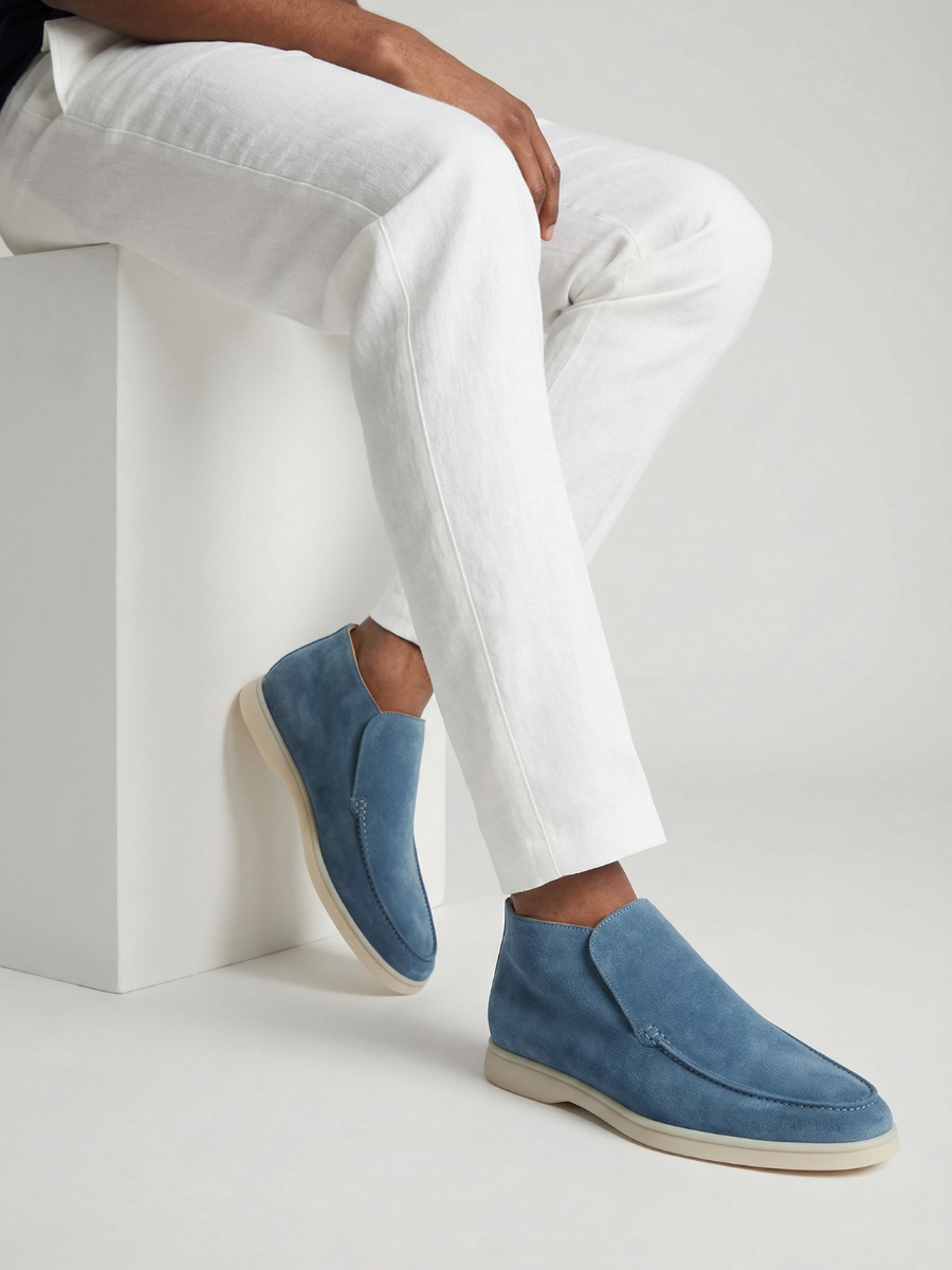 Saphirblauer City-Loafer