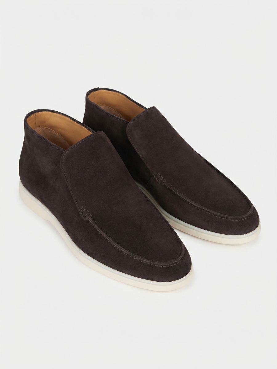 Warmer grauer City-Loafer