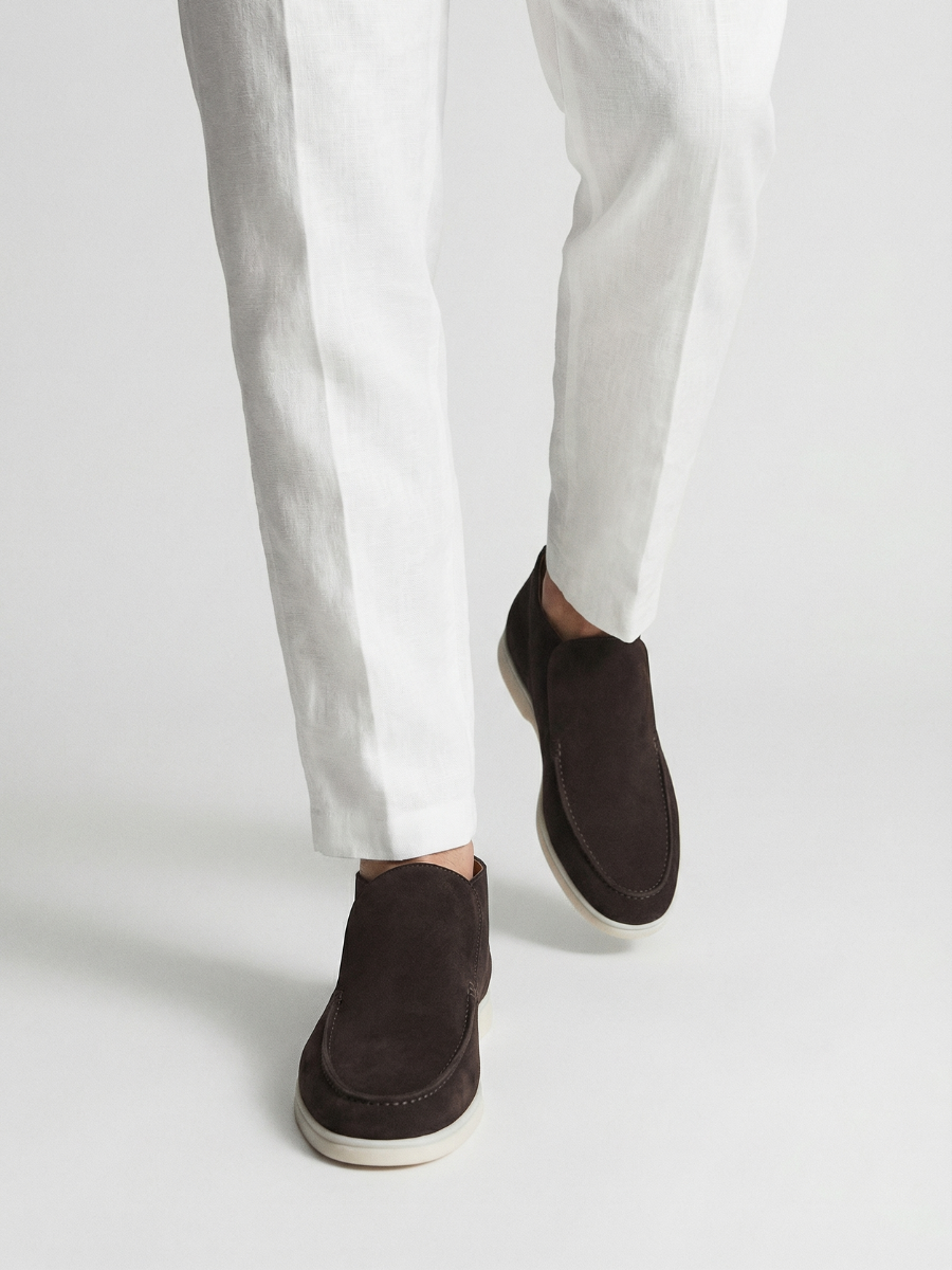 Warmer grauer City-Loafer