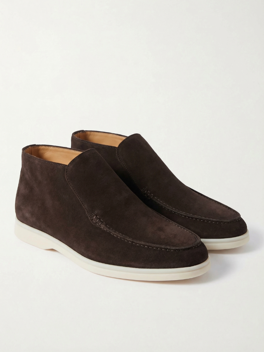 Warmer grauer City-Loafer