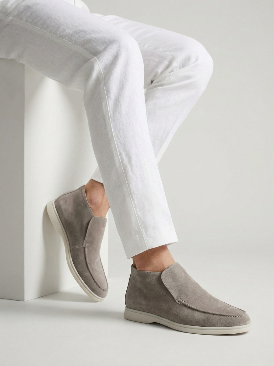 Hellgrauer City-Loafer