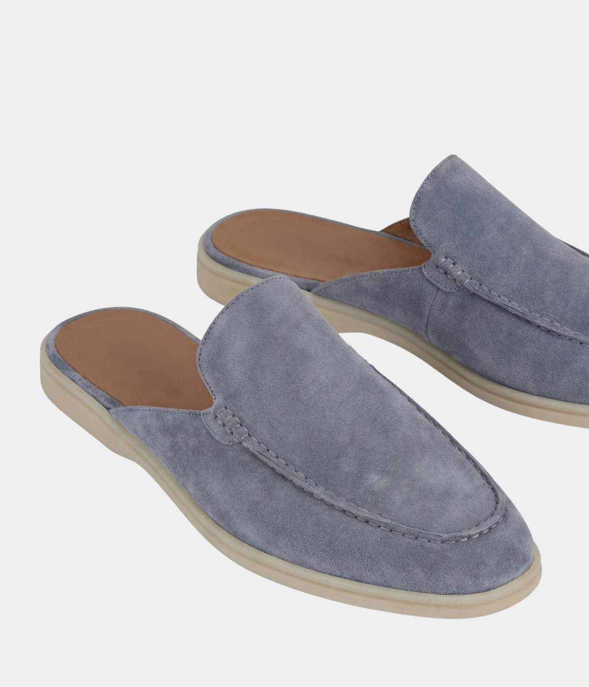 Babyblaue Positano-Pantolette