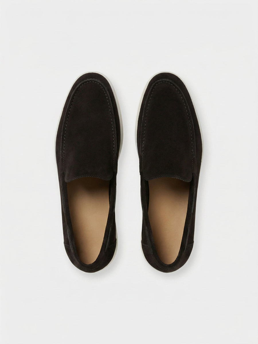 Schwarze Yacht-Slipper