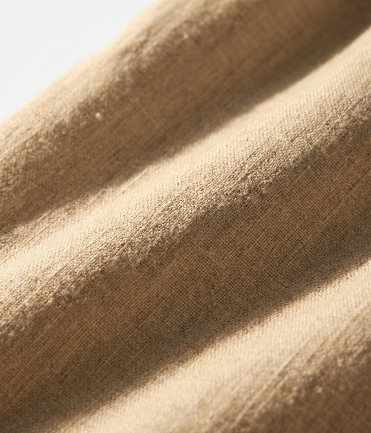 Beige Leinenhose