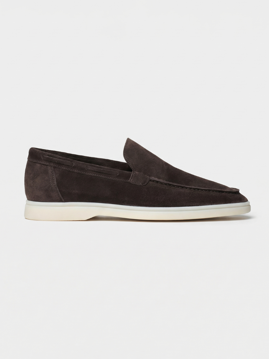 Warmgraue Yacht-Slipper