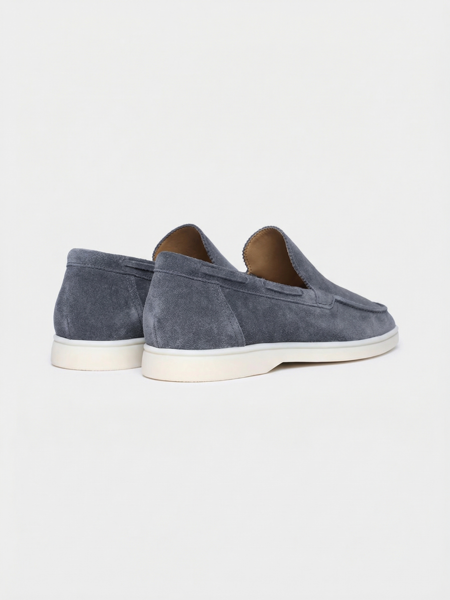 Yacht-Slipper aus Stahlblau