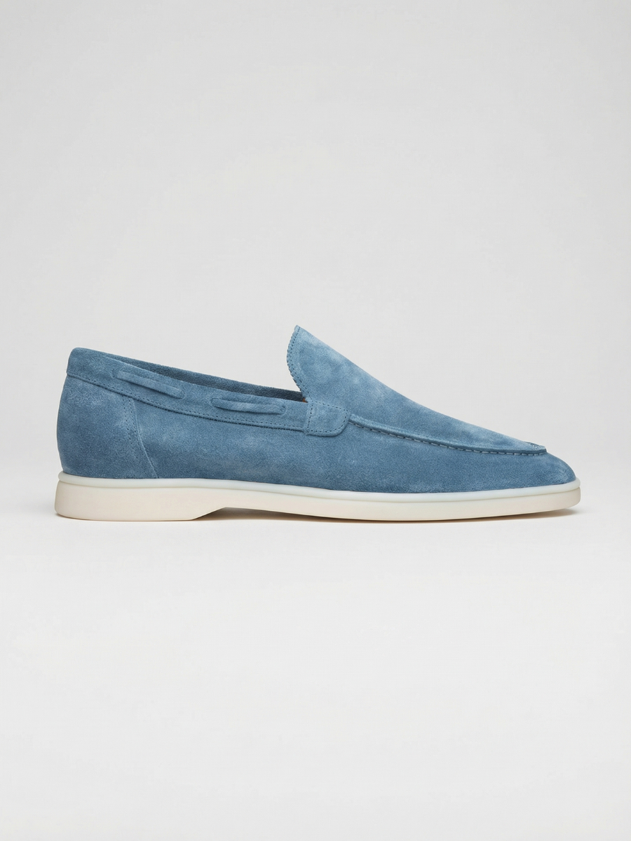 Saphirblaue Yacht-Slipper