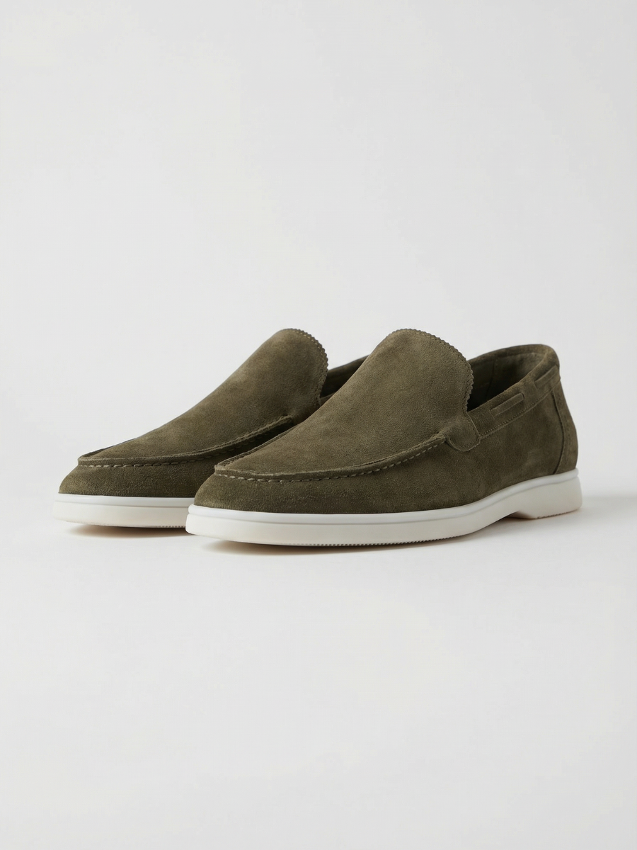 Mocassini da barca Olive