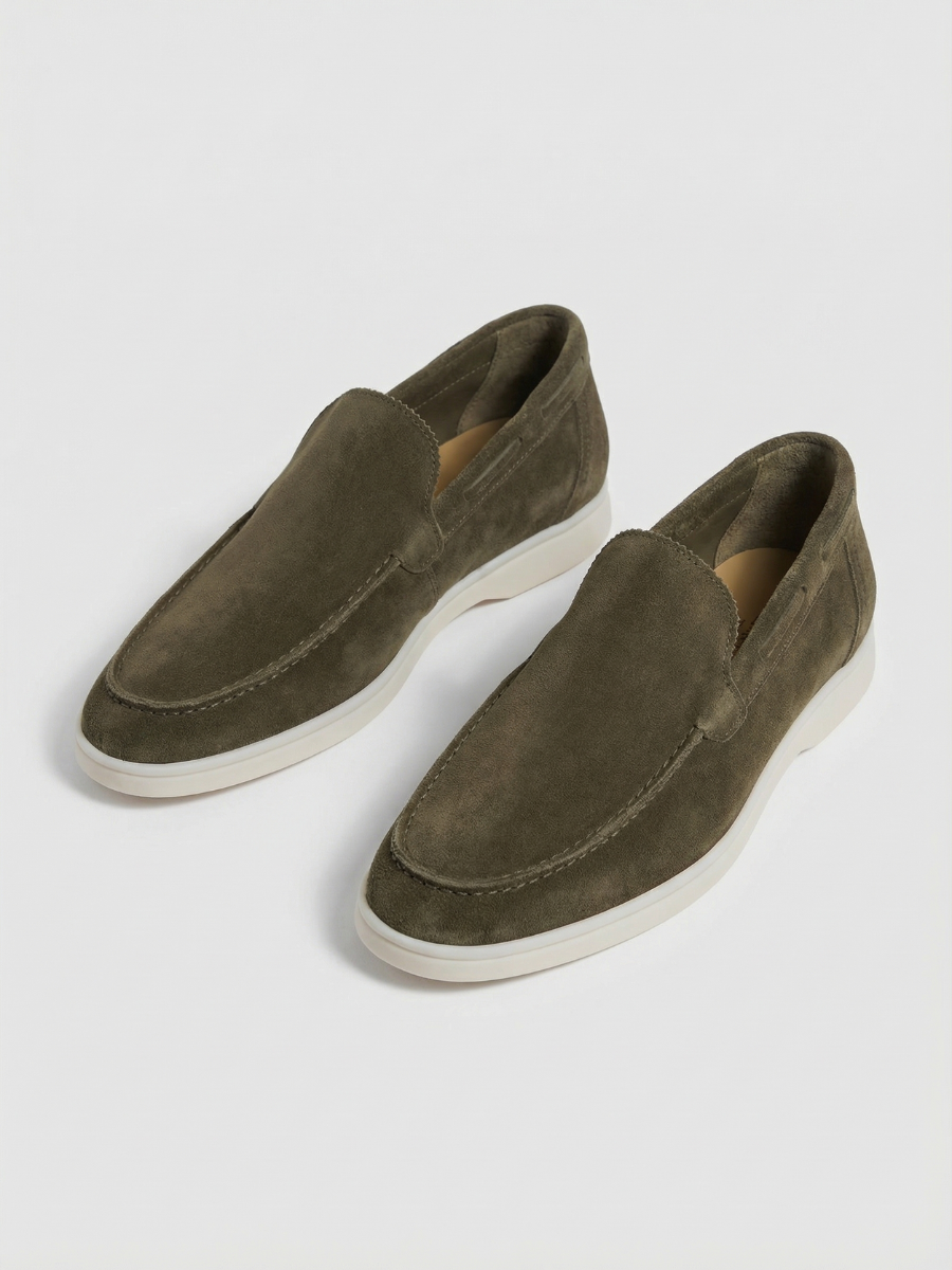 Mocassini da barca Olive